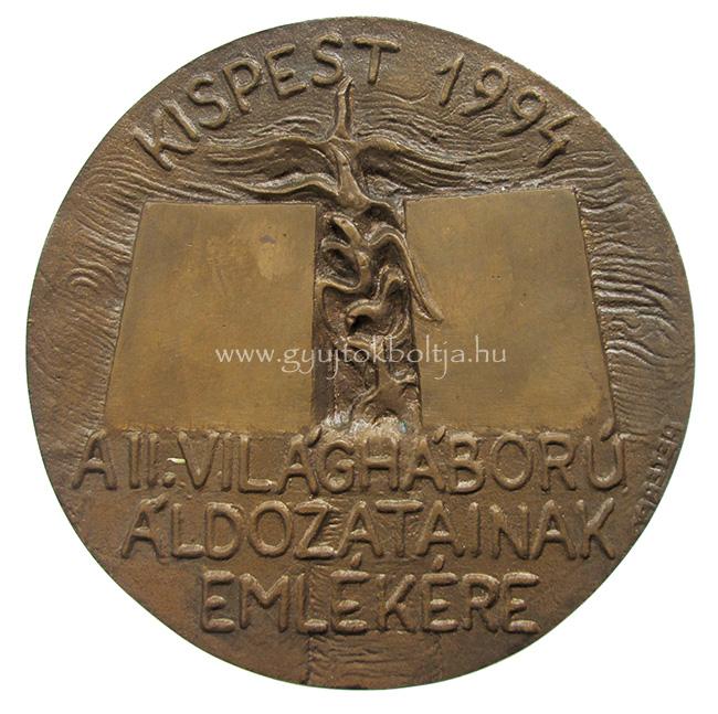 Pterfy Lszl: A II. vilghbor ldozatainak emlkre Kispest 1994 szoboravatsi emlk